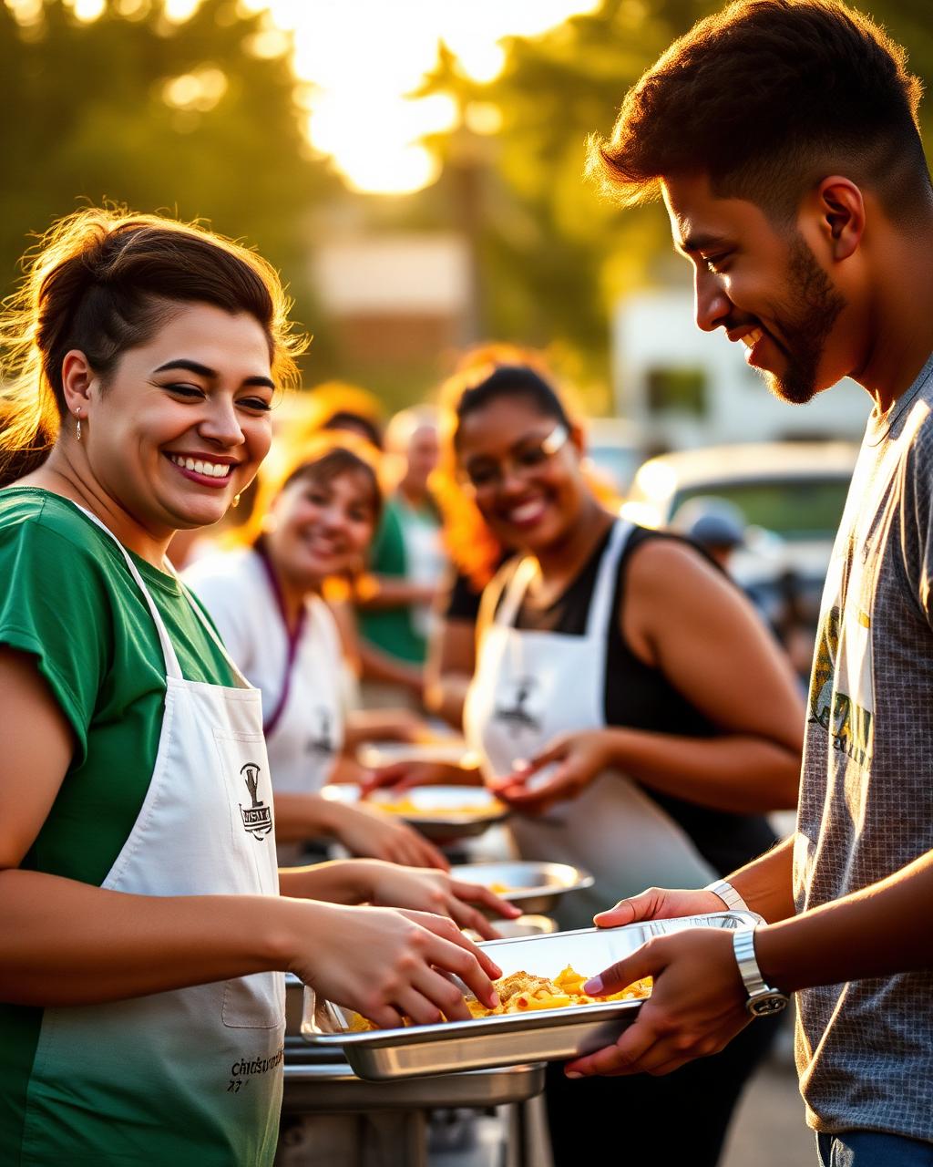 Voluntarios sirviendo a la comunidad